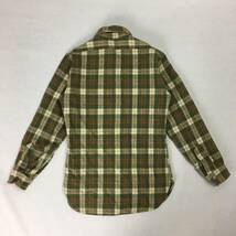 【70s】PENDLETON ペンドルトン 米国製 ウールシャツ Sサイズ グリーン/ベージュ/ブラウン チェック柄 70年代 長袖_画像10