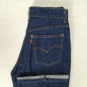 【90s】Levi's リーバイス W646-0235 日本製 91年 ブーツカット デニム ジーンズ ハイウエスト W29 9号 ジップフライ オレンジタブ