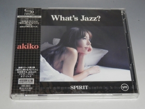 □ 未開封 akiko What's Jazz? -SPIRIT- 初回限定盤 SHM-CD+DVD UCCJ-9099