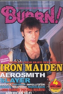 BURRN!　2002年4月号 IRON MAIDEN/AEROSMITH　他