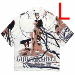 L ワコマリア GHOST IN THE SHELL 攻殻機動隊 HAWAIIAN SHIRT 半袖 レーヨン シャツ コラボ WACKO MARIA