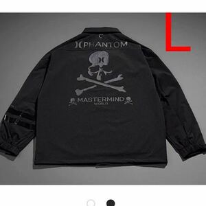 L size black HURLEY × MASTERMIND PHANTOM JACKET Harley master ma India coach jacket MMJ collaboration Skull last 1