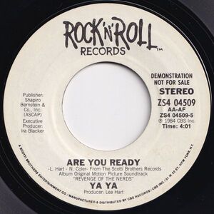 Ya Ya Are You Ready / Don't Talk Rock 'N' Roll US ZS4 04509 203670 ROCK POP ロック ポップ レコード 7インチ 45