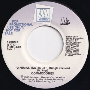 Commodores Animal Instinct Motown US 1788MF 203667 SOUL DISCO ソウル ディスコ レコード 7インチ 45