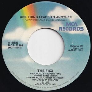 Fixx One Thing Leads To Another / Opinions MCA US MCA-52264 203666 ROCK POP ロック ポップ レコード 7インチ 45