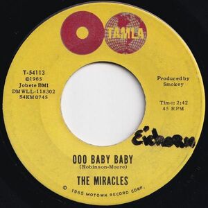 Miracles Ooo Baby Baby / All That's Good Tamla US T-54113 203821 SOUL ソウル レコード 7インチ 45