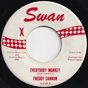 Freddy Cannon Everybody Monkey / Oh Gloria Swan US S-4149 203819 R&B R&R レコード 7インチ 45