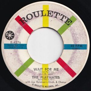 Playmates Wait For Me / Eyes Of An Angel Roulette US R-4276 203808 R&B R&R レコード 7インチ 45