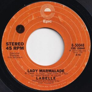 LaBelle Lady Marmalade / Space Children Epic US 8-50048 203847 SOUL FUNK ソウル ファンク レコード 7インチ 45