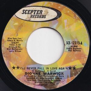 Dionne Warwick I'll Never Fall In Love Again Scepter US SCE-12273 203860 SOUL ソウル レコード 7インチ 45