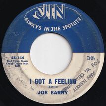 Joe Barry I'm A Fool To Care / I Got A Feeling Jin US 45-144 203881 R&B R&R レコード 7インチ 45_画像2