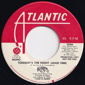 Kleeer Tonight's The Night (Good Time) Atlantic US 3586 203870 SOUL DISCO ソウル ディスコ レコード 7インチ 45