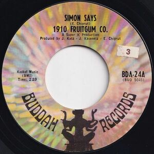 1910 Fruitgum Co. Simon Says / Reflections From The Looking Glass Buddah US BDA-24 203916 ロック ポップ レコード 7インチ 45