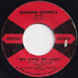 Diahann Carroll My Love, My Love / Again United Artists US UA 192 203905 ROCK POP ロック ポップ レコード 7インチ 45