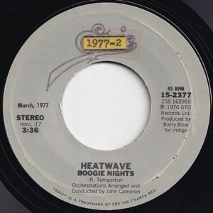 Heatwave Boogie Nights / Always And Forever Epic US 15-2377 203939 SOUL DISCO ソウル ディスコ レコード 7インチ 45