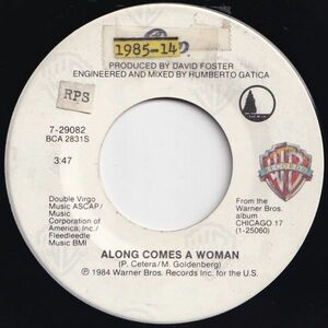 Chicago Along Comes A Woman / We Can Stop The Hurtin' Warner Bros. US 7-29082 203966 ロック ポップ レコード 7インチ 45