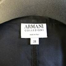 ARMANI COLLEZIONI アルマーニ コレッツォーニ レディース 長袖スキッパーブラウス ストレッチプルオーバー 良品 size 38_画像8