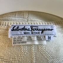 Salvatore Ferragamo サルヴァトーレ・フェラガモ イタリア製 正規品 メンズ 半袖ニット 良品 size M_画像4