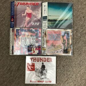 名盤 英国ハードロック Thunder 5タイトルセット サンダー 初回プレス特典有り 新品同様有り