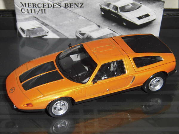 S=1/43☆PMA製 Mercedes-Benz C111/Ⅱ:メルセデス・ベンツ C111/Ⅱ(4ローター・ロータリーエンジン搭載車)絶版希少・未使用品！