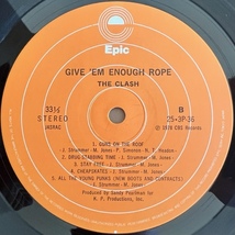 LP■ROCK//PUNK/CLASH/GIVE ’EM ENOUGH ROPE/EPIC 25 3P 36/国内78年ORIG OBI帯 美盤/ザ・クラッシュ/動乱 獣を野に放て/パンクロック名盤_画像6