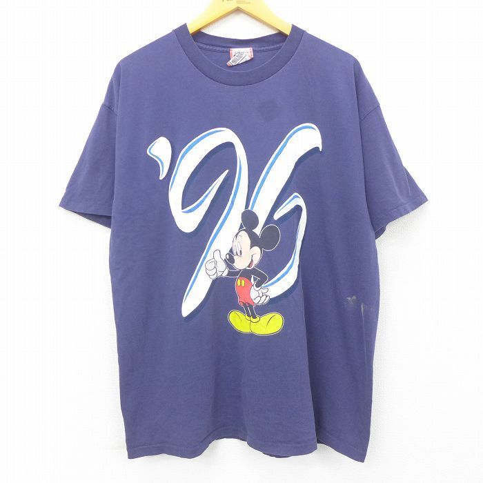 Yahoo!オークション -「ミッキー tシャツ ヴィンテージ」(丸首) (XL