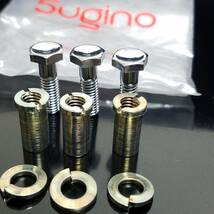 スギノ 3アーム　FIXボルト＆ナット＋ワッシャのセット　未使用品　Sugino 3arm fix bolt&nut 　杉野　　_画像3