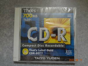 太陽誘電 CD-R 700MB　That's CDR-80TY 未使用