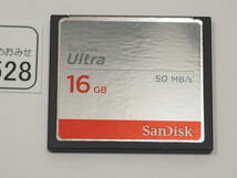 ◆カメラ1528◆ コンパクトフラッシュ（CFカード）16GB　50MB/s SanDisk サンディスク ～iiitomo～_画像2