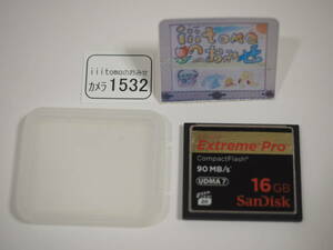 * camera 1532* CompactFlash (CF card )16GB 90MB/s Extreme Pro SanDisk SanDisk ~iiitomo~