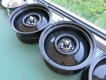 ラスト 新品 US スムーススチールホイール ラリーホイール 20X8 5H 4.5 114.3 4本 HODROD リンカーン フォード Detroit Steel wheels_画像3