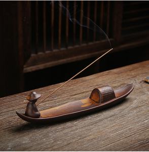  fragrance establish HANAKO incense stick plate . boat . fishing person fragrance holder 