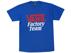 希少 L サイズ STANDARD CALIFORNIA VANS Factory Team Tシャツ バンズ スタカリ ファクトリー SD ブルー スタンダードカリフォルニア