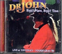 即決・送料無料(2点で)◆ドクター・ジョン Dr. John◆Right Place Right Time: Live at Tipitina's 1989◆Such A Night Renegade◆(a8639)_画像1