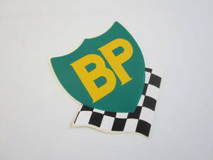 BP レーシング エンジンオイル チェッカーフラッグ ステッカー/デカール 自動車 バイク オートバイ レーシング F1 ① S64