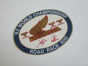HONDA ホンダ 82 WORLD CHAMPIONSHIP ROAD RACE 500 ステッカー/デカール 自動車 バイク オートバイ レーシング F1 S78
