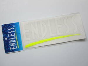 【大きめ】ENDLESS エンドレス ブレーキ メーカー 長方形 ロゴ ステッカー /当時物 デカール 自動車 バイク オートバイ レーシング ② SB08