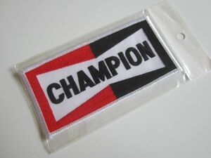 【やや大きめ】CHAMPION チャンピオン プラグ メーカー ワッペン/自動車 バイク F1 レーシング スポンサー 201