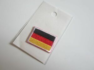 【小さめ】ドイツ 国旗 ワッペン/自動車 バイク レーシング ジャケット F1 ミリタリー 202