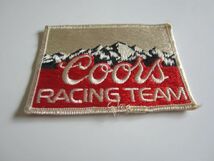 ビンテージ Coors RACING TEAM クアーズ ビール ワッペン/スポンサー F1 レーシング 自動車 カー用品 作業着 バイク レーシング チーム 202_画像4