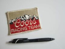 ビンテージ Coors RACING TEAM クアーズ ビール ワッペン/スポンサー F1 レーシング 自動車 カー用品 作業着 バイク レーシング チーム 202_画像8