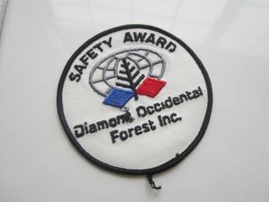 ビンテージ SAFETY AWARD セーフティ アワード ワッペン/レーシング 自動車 バイク スポンサー 古着 企業 会社 アメカジ 204