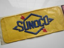 【大きめ】ビンテージ SUNOCO スノコ オイル ガソリン メーカー ワッペン/自動車 レーシング バイク スポンサー B05_画像2