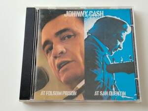 【名盤LIVE 2in1】Johnny Cash / AT FOLSOM PRISON & AT SAN QUENTIN CD COLUMBIA US 481400-2 68,69年ライヴ,95年盤,ジョニーキャッシュ