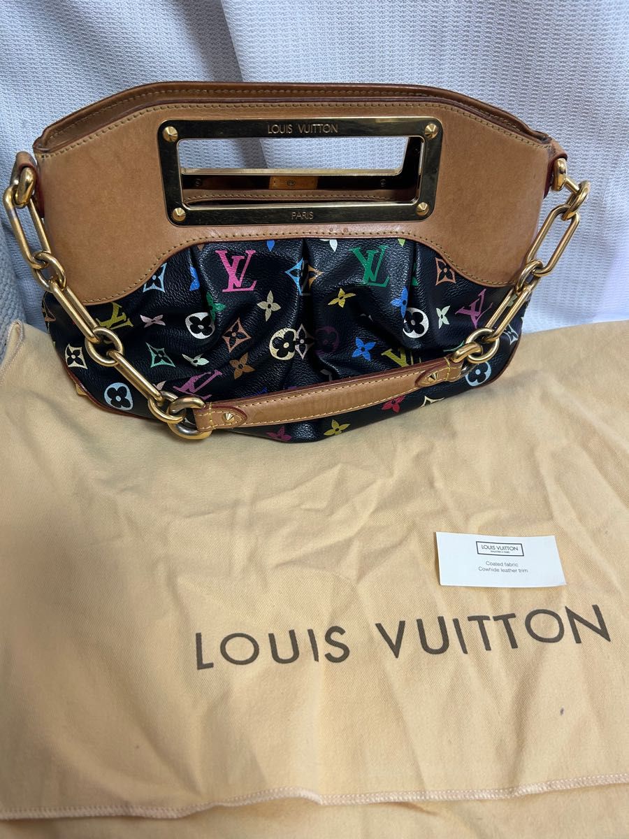 LOUIS VUITTON キーチェーン 真鍮 ゴールド マルチカラー レア品