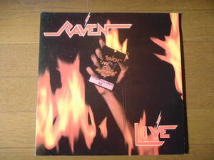 未聴盤！美品UK盤！【LP】RAVEN“LIVE AT THE INFERNO”レイヴン「ライヴ・アット・ジ・インフェルノ」HRの名ライブ盤！2枚組！