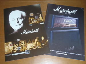 大幅値下！【カタログのみ】“Marshall Amplification”2002＆2003年度版カタログ！2冊セット！プライス・リスト付！マーシャル・アンプ”