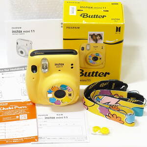 FUJIFILM instax mini 11 Butter BTS Official チェキ インスタントカメラ 撮影テスト確認済 コンディション良好 防弾少年団 バター 人気！