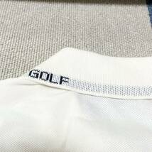 美品 PEARLY GATES GOLF パーリーゲイツ ゴルフ ポロシャツ メンズ XLサイズ ホワイト ロゴ 半袖 綿 コットン ゴルフウェア 大きい サイズ5_画像7