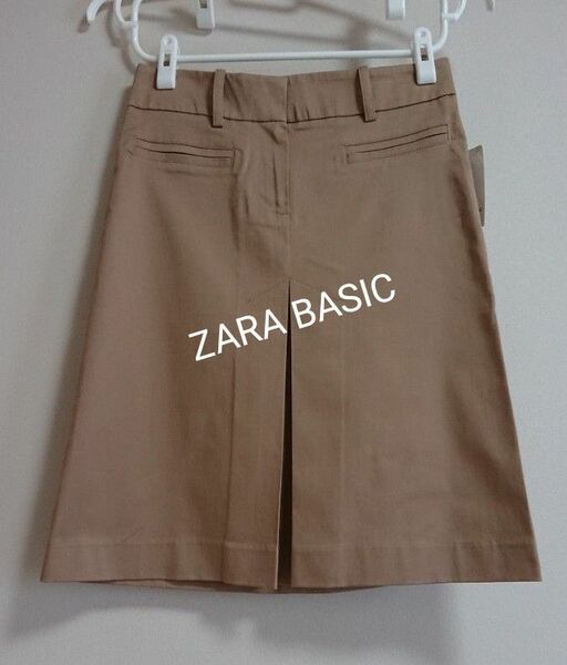 【新品未使用】ZARA BASIC ひざ丈スカート Aライン タグ付